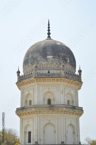 historical dome structures of seven tombs in hydrabad india photo