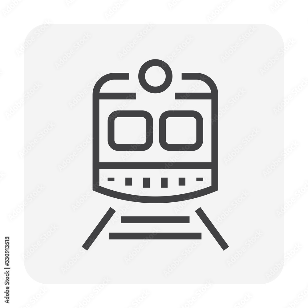 Fototapeta premium train vector icon