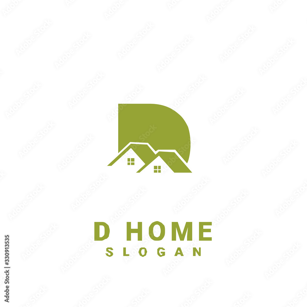 D HOUSE initial gold logo icon design D HOUSE initial gold logo icon design