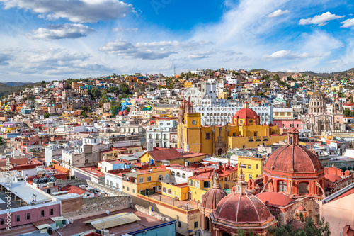 Panoramic view of Guanajuato, Mexico. UNESCO World Heritage Site. photo