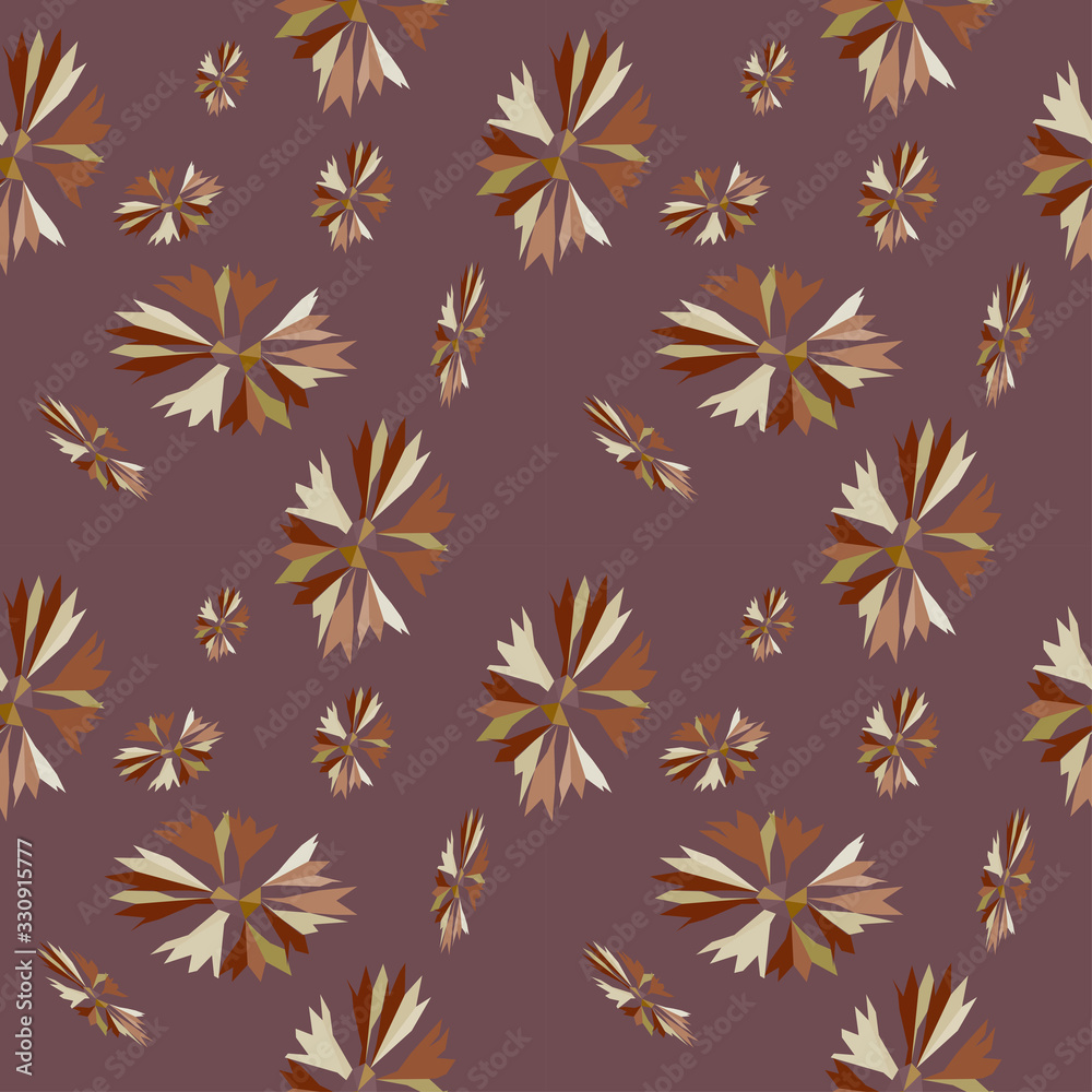 seamless pattern with flowers and leaves vector seamless pattern with flowers and leaves vector