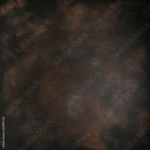 Rust old heavily worn black concrete texture or background. With place for text and image