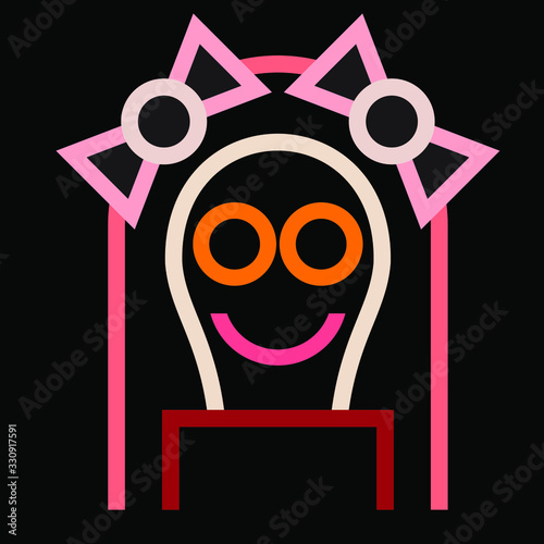 neon avatar set