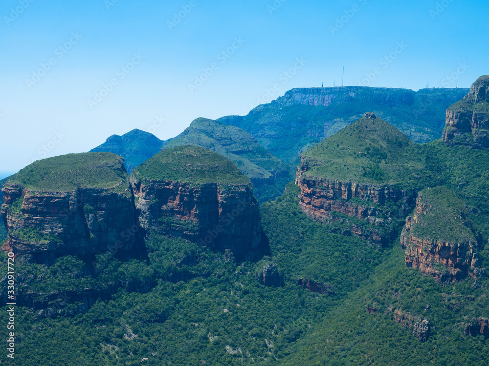 Three Rondavels of the Blyde River Canyon along the Panorama Route in Mpumalanga Province of South Africa