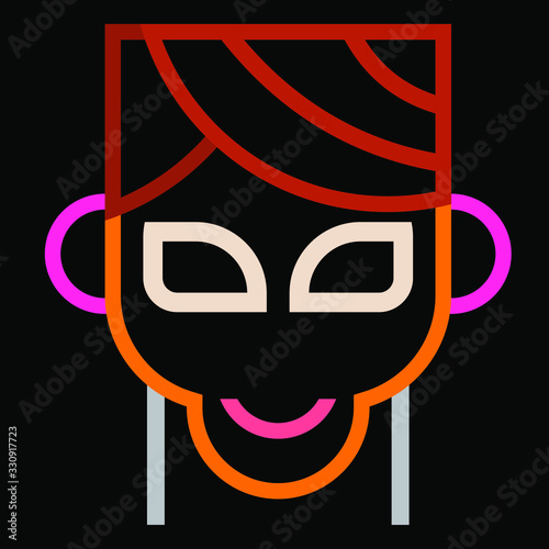 neon avatar set