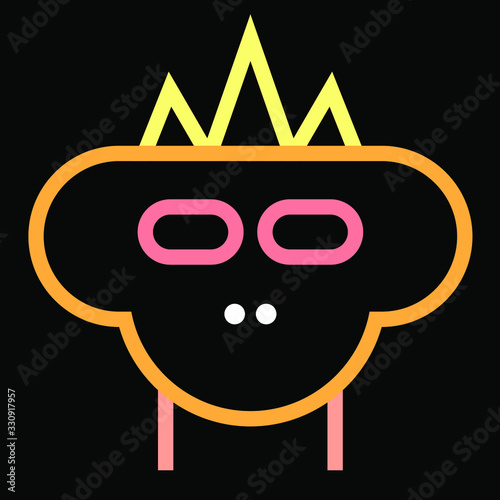 neon avatar set