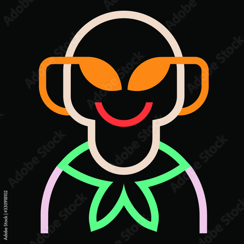 neon avatar set