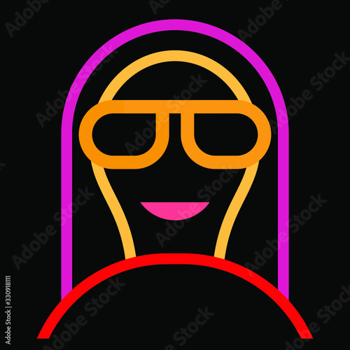neon avatar set