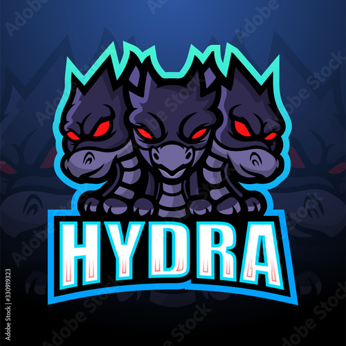 Hydra mascot esport logo design