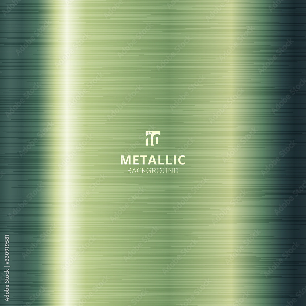 Green metallic metal polished background and texture