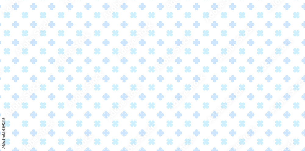 Simple light blue flower pattern
