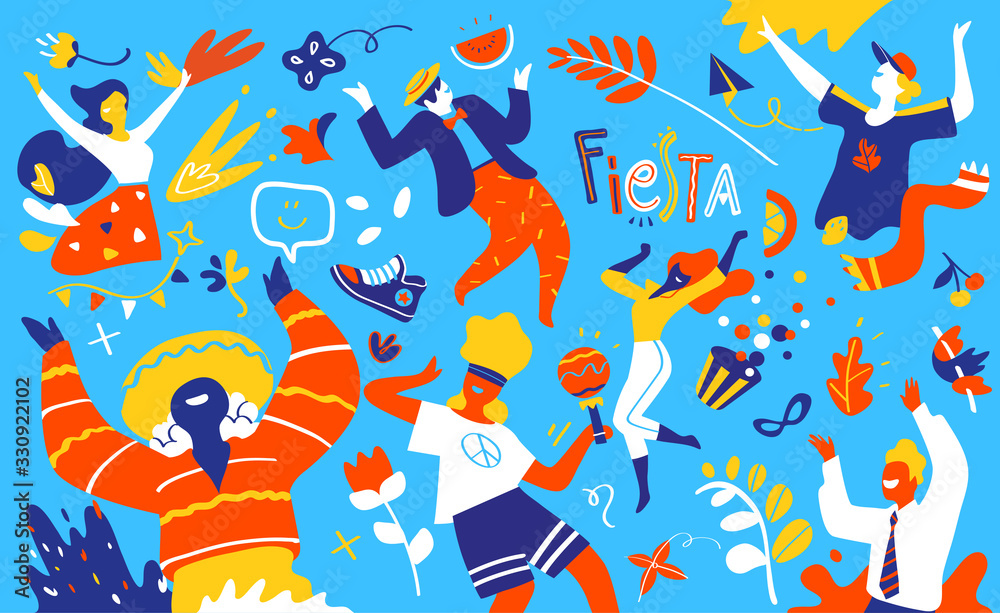 Uomini e donne sorridenti e felici si divertono, si godono la festa di compleanno	