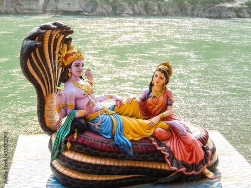 Quadro su tela Rishikesh, India