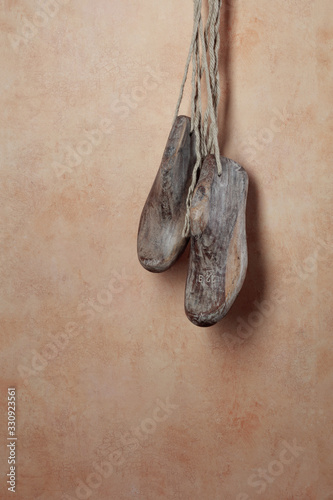 A pair of old wooden shoe pads/expander © VLADISLAV