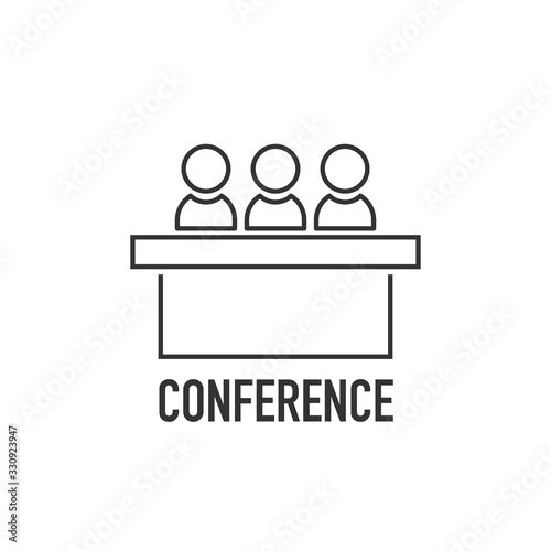 jury group committee icon. conference