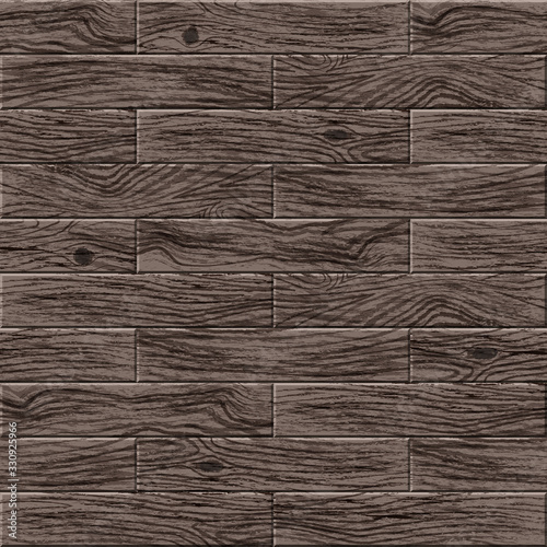 Dark gray wood plank texture seamless pattern. Realistic wooden boards. Vector illustration nature template for design, web, decor, app