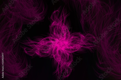 abstract colored dust explosion on a black background.abstract powder splatted background.	