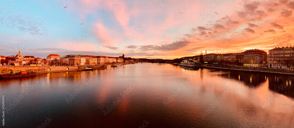 Vltava River Sunset - Prague