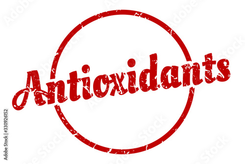 antioxidants sign. antioxidants round vintage grunge stamp. antioxidants