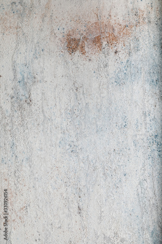 Blue white rust colored concrete textured background to your design or product. Color trend concept. Copyspace.