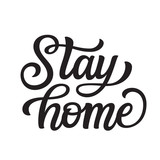 Stay home lettering