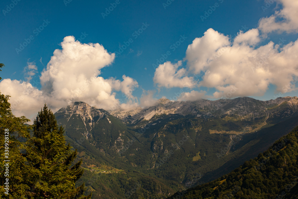 View of Slovenian mountain