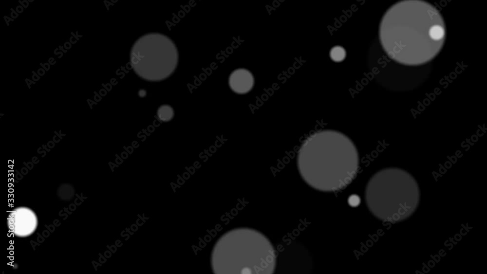 Slow disappearing and flickering of large gray balls on a black background HD 1920 Slow disappearing and flickering of large gray balls on a black background HD 1920