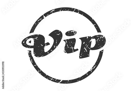vip sign. vip round vintage grunge stamp. vip