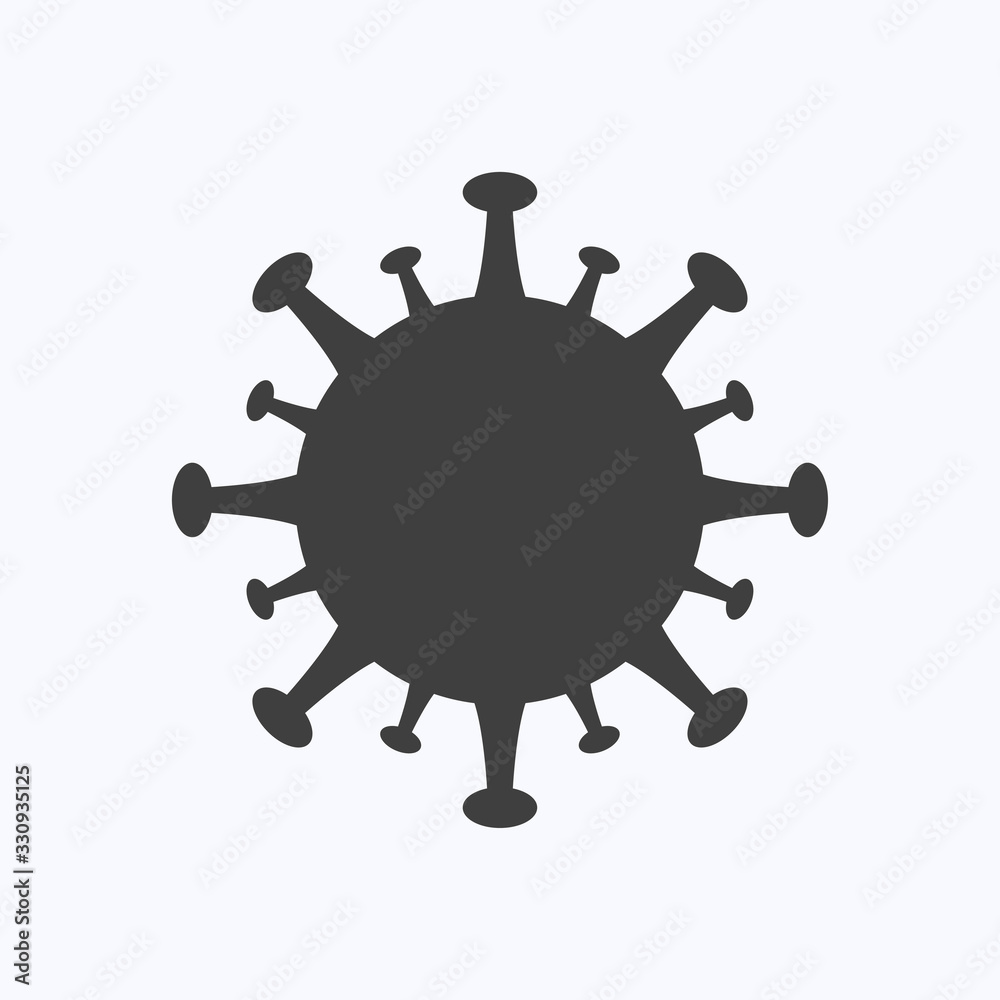 Coronavirus flat design style on white background, vector illustration Coronavirus flat design style on white background, vector illustration