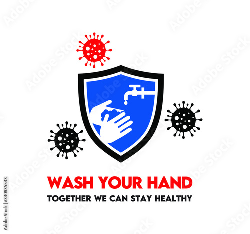 Wash hand frequently to prevent the spread of Germs