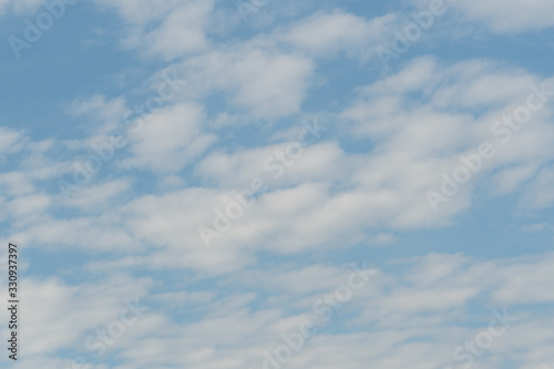 blue sky with white clouds for backgrounds