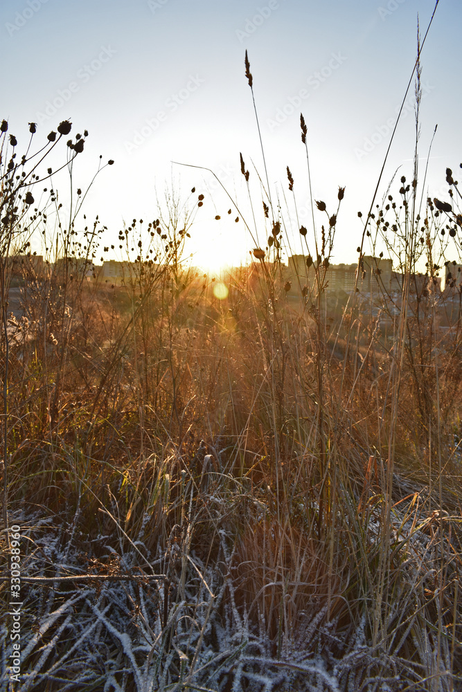 Fototapeta premium sunrise in the mountains