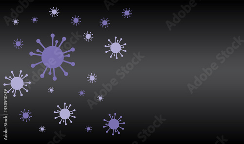 蔓延するウイルスのイメージ spreading virus concept image