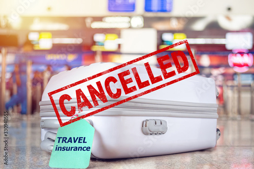 Murais de parede flight cancellation concept