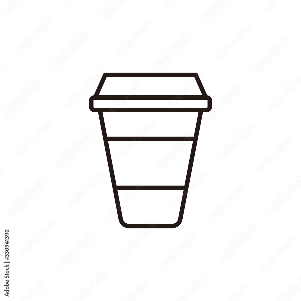 Cup icon vector illustration sign Cup icon vector illustration sign