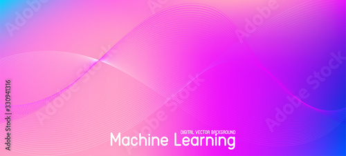 Falling Particles Distressed Purple Vector. Big Data Neon Background. 3D 