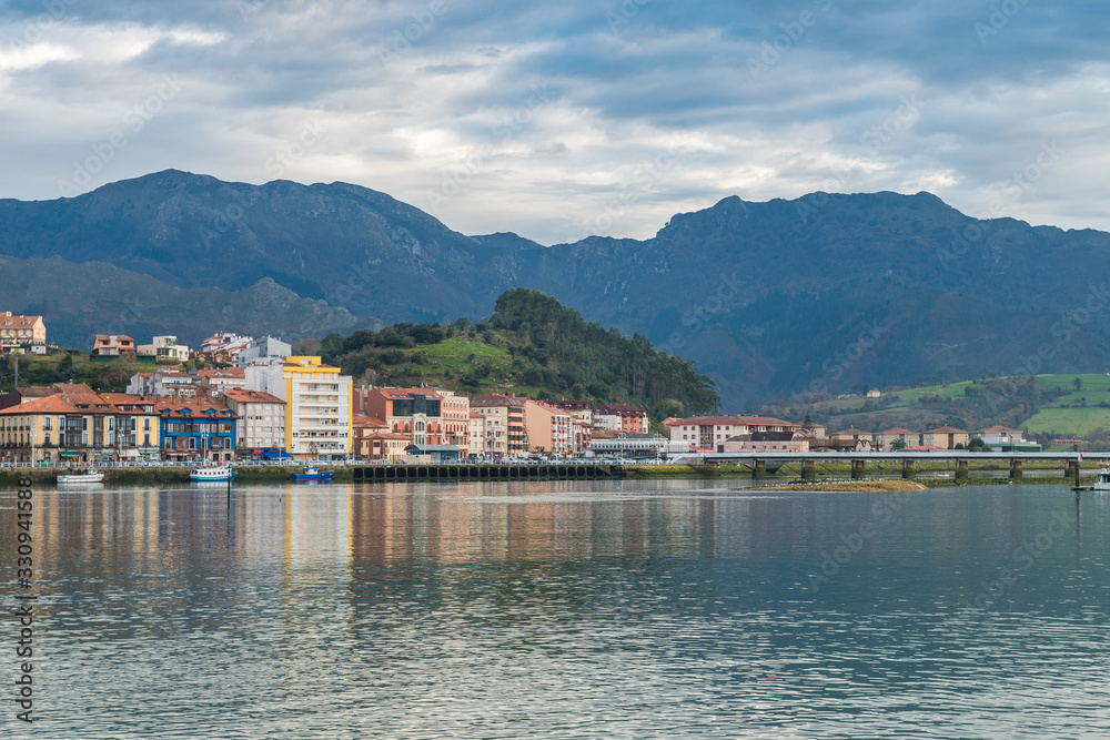 fishing town of ribadesella in asturias, Spain