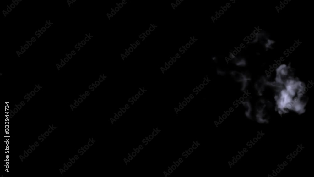 beautiful smoke, vapor, steam, cloud on black background. beautiful smoke, vapor, steam, cloud on black background.