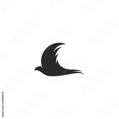 abstract bird logo template vector icon illustration