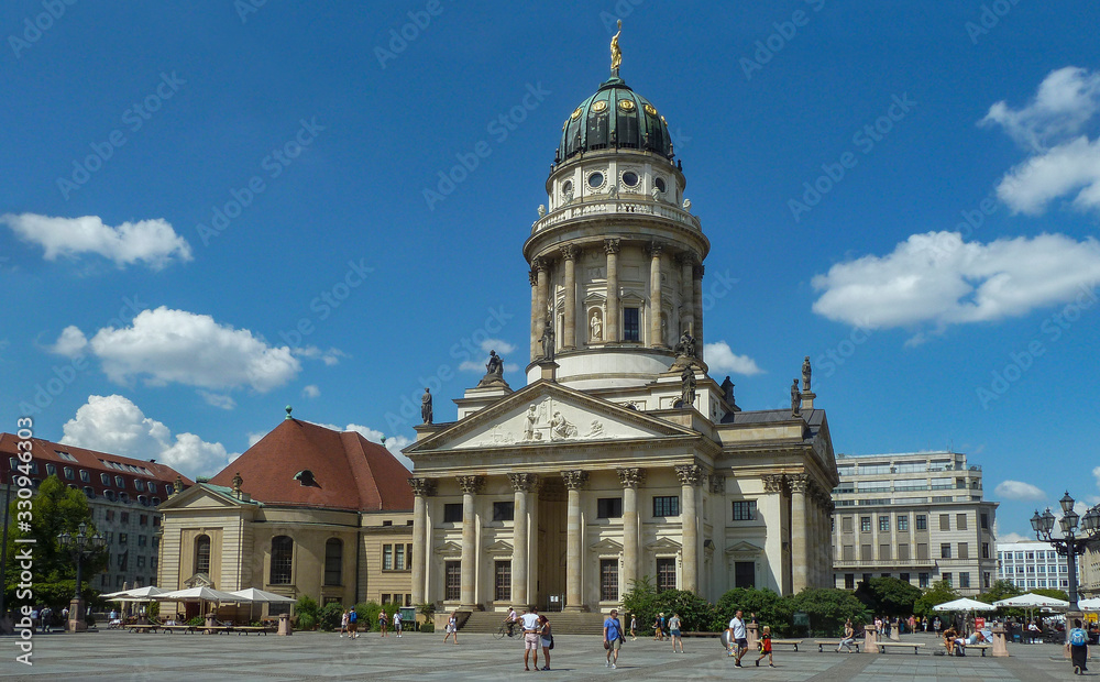 French Cathedral and Gendarmenmarkt in Berlin