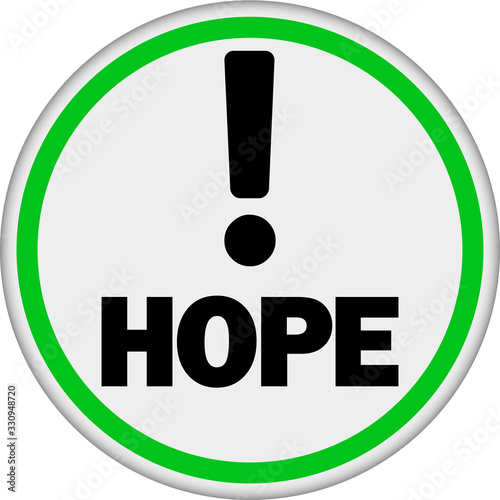 hope, aspiration sign or symbol,covid-19, corona virus, vector