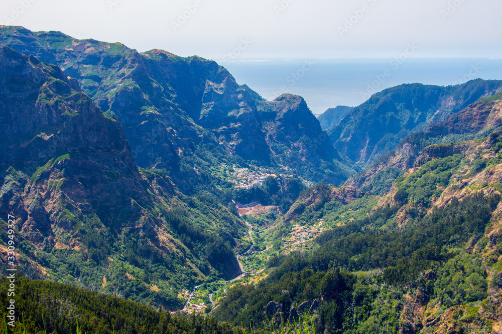 Madeira central mountains landscape ariero hiking Madeira central mountains landscape ariero hiking