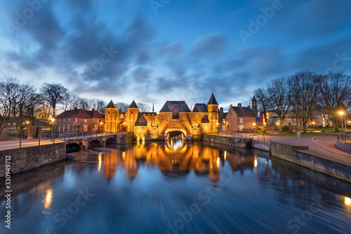 Amersfoort, Netherlands at the Koppelport at dawn.