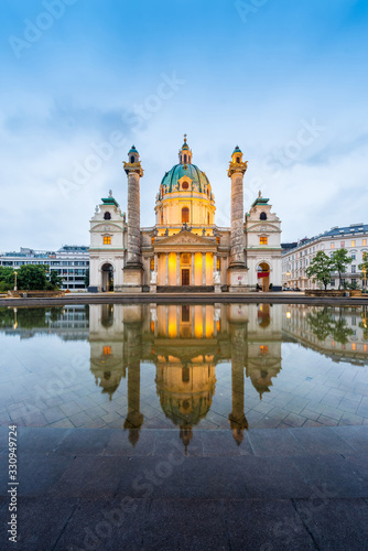 Saint Charles Church in Vienna, Austria.