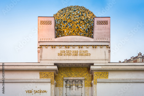 Foto The Vienna Secession Building in Vienna, Austria.
