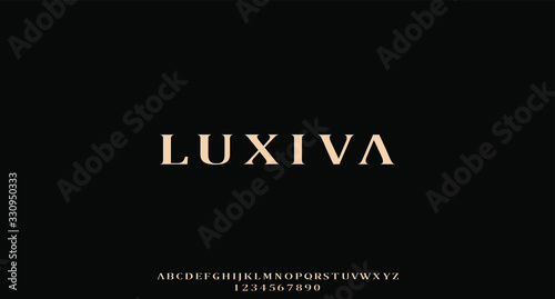 Fotografie, Obraz luxiva, the luxury type elegant font and glamour alphabet vector set