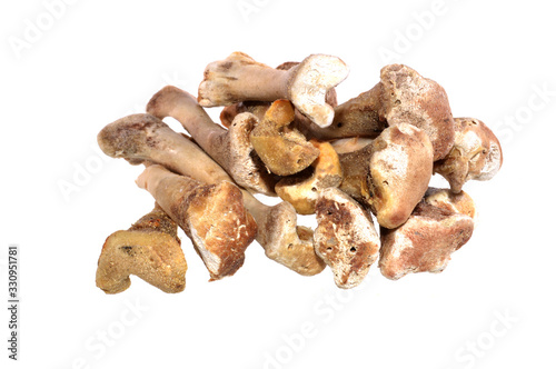 chicken bones isolated on white background