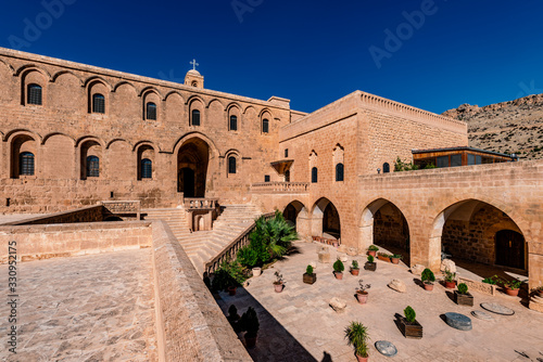 Artuklu, Mardin / Turkey June 10, 2018. Deyrulzafaran Monastery and Syriac Orthodox patriarchat ( Deyrul Zafaran Manastiri ) in Mardin.  photo