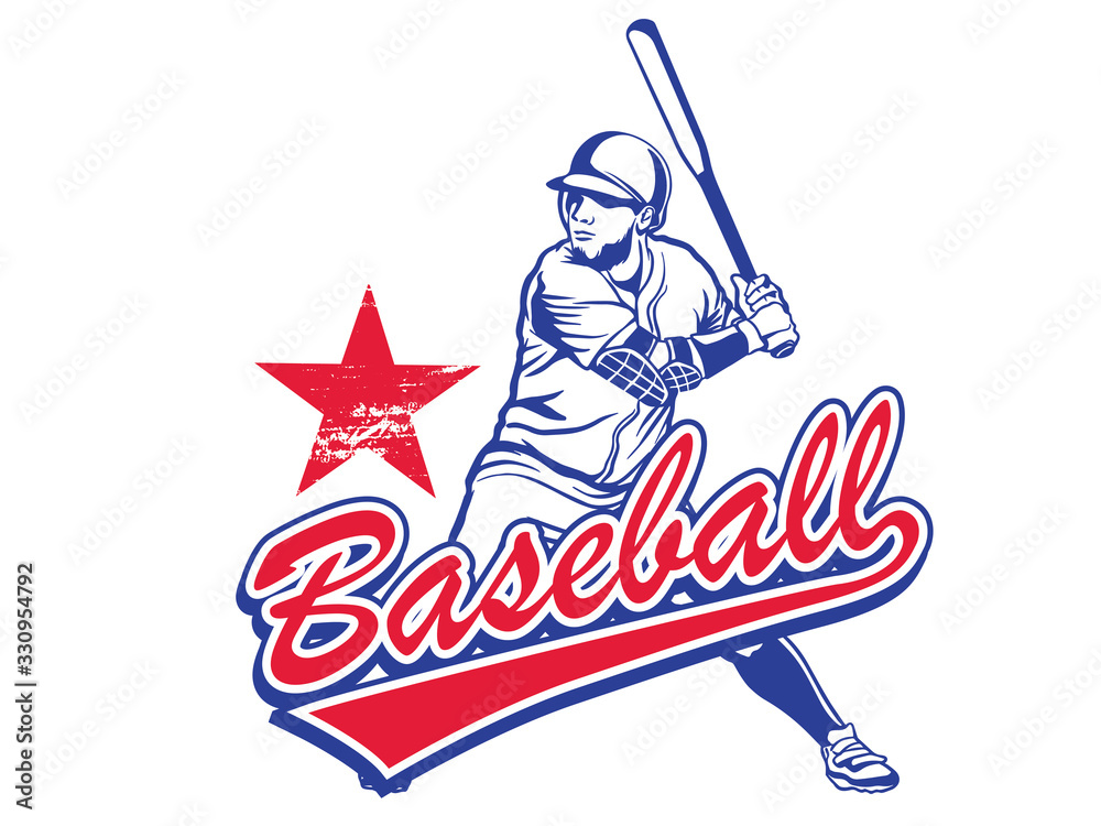 Obraz premium Softball Sport Graphic