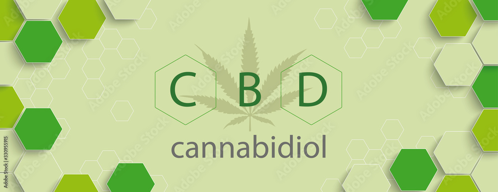 Hexagon Structure CBD Hemp Leaf Centre Header Hexagon Structure CBD Hemp Leaf Centre Header